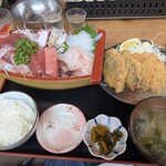 うおたみ - 房総定食(中トロ入り)