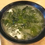 Katsugyo Ryouribi Mbiya - 刺盛定食 味噌汁アップ
