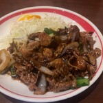 一楽 - 豚焼肉定食