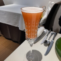 フランス料理 ル・クール - 連れの　シャンパーニュと苺のカクテル