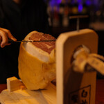 Shirakami Prosciutto aged for one year on a log