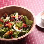 Cobb salad with lots of ingredients