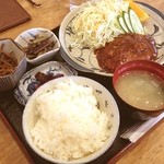 あおき - ハンバーグ定食@1,000
