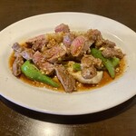 Baru Takesue - 牛肉と筍炒め(980円)