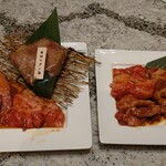 nikunotakumishoutaian - 凜御膳(薄切りタン、カルビ、赤身ロース)とカルビ食べ比べランチ
