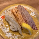 Kaiten Zushi Uotarou - 炙り3種