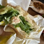 ラ・テイエ - かに・ツナ・アボカドトーストサンドイッチ断面