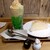 Holly's Cafe - 料理写真:メロンクリームソーダとレモンヨーグルトケーキ。