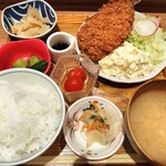 みのりカフェ - 長崎県産アジフライ定食