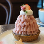 カフェのある暮らしとお菓子のお店 - 桜モンブラン（900円）