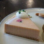 カフェのある暮らしとお菓子のお店 - 桜チーズケーキ（700円）