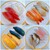 かっぱ寿司 - 料理写真:まぐろ、真いか、えび、煮穴子、玉子、小なす浅漬けにぎり、炙りとろ〆さば、びん長まぐろ (110(税込) / 1皿)