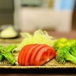 Sakura Shokudou - アスパラ　トマト　ブロッコリーマヨネーズ
