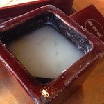 濃厚なそば湯