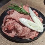 大衆すき焼き北斗 - 塩ダレ焼き（黒毛和牛極上ロース）　2,288円