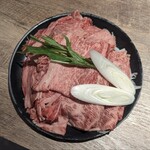 Taishuu Sukiyaki Hokuto - 塩ダレ焼き（黒毛和牛極上ロース）　2,288円