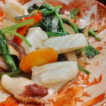 Hakata Obanzai Kaji - 野菜と甲イカのバターソテー