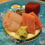 割烹さいお - 平目と本鮪