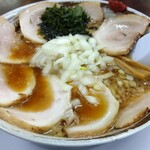 244700196 - 「背脂醤油ラーメン 870円」「トッピングチャーシュー  360円」計 1230円