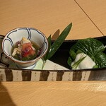 Asakusa Imahan Kirakutei - 前菜二品