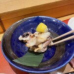 Tsukiji Sushi Sei - “ゲソ塩焼き”。めっちゃ庶民的。シンプルで歯応えコリコリ…。めっちゃ美味いです！