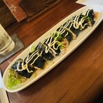 和彩むねや - 豚しゃぶとキムチの海苔巻きサラダ