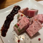 ひなたや - パテ・ド・カンパーニュ　無花果(いちじく)ソース添え