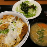 Katsuya - （2024/4月）ヒレカツ丼サラダ豚汁セット