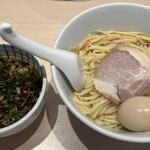 Menya Miyata - 味玉つけ麺 濃厚昆布水掛け 1000円