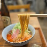 Kicchin Kiraku - スルッとなめらかな稲庭中華は辛いスープにも絶妙にマッチ