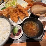 お魚処 うおとも - ミックスフライ定食