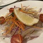 Trattoria&Pizzeria LOGIC - 本日の鮮魚と彩野菜のカルパッチョ