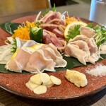 KATSUO  - 鶏たたき3種類盛り合わせ（2人前）