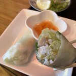 インチャン レストラン - セットにつく生春巻き。