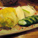 旬味ひげ - 2014.2お新香盛合わせ