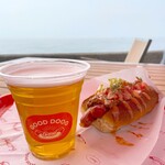 GOOD DOOG Awaji - 料理写真:あわじドッグと、生ビール