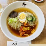 平壌冷麺食道園 - 平壌冷麺ビビンバセット(税込1,280円)