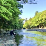 赤福 - 伊勢神内宮五十鈴御手洗川