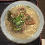 与那原家 - 軟骨ソーキそば（こってりスープ）