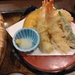 和食麺処サガミ - 天ぷら(海老、南瓜、蓮根、おくら)