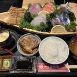 YUMEKOUSEN - 活魚刺身定食＝2068円
      ※ランチメニュー