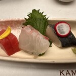 Kamenoi Hoteru - 鮪　鯛　鰆のたたき
