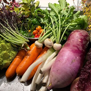 精選新鮮蔬菜!!能享受蔬菜的濃郁味道。