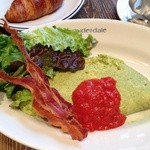 オムレツ＂ママズガーデン＂のブレックファースト