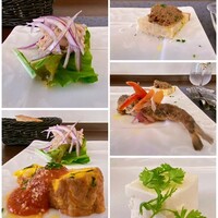 ヴィア トスカネッラ - ◇新玉葱とパルミジャーノのパンナコッタ
                      ◇鶏レバーのクロスティーニ（トスカーナの料理）
                      ◇メヒカリのイン・サオール（南蛮漬けの様な料理）
                      ◇シラスとほうれん草のフリッタータ
                      ◇トンノ・デル・キャンティ