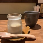 Hitsumabushi Ichiha - デザートのほうじ茶プリン