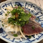 庄や - 初がつおと新玉ねぎのたたきポン酢