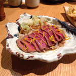 手打ち蕎麦 寺田家 - 定番の牛のたたき