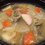 うどん 丸香 - 香川産の猪の旨味が溶け込んだ出汁と特製のうどんの最高のマリアージュです( •̀ .̫ •́ )✧