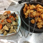 ビーハイブ - 筑前煮と唐揚げ